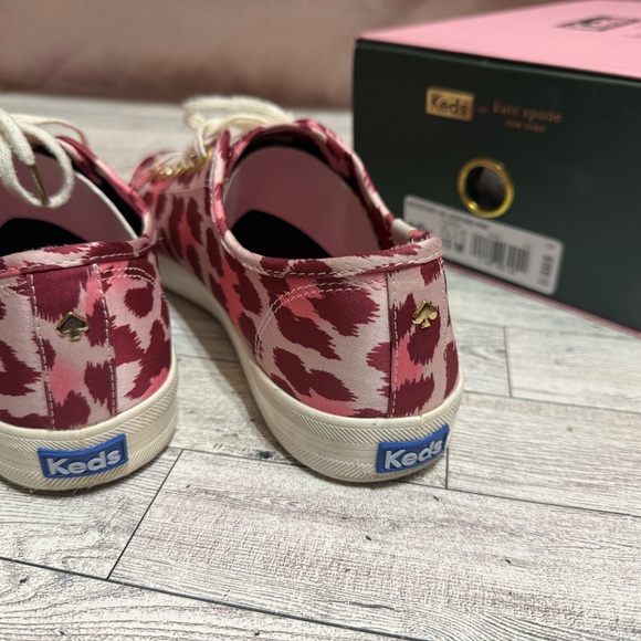 Kate Spade Pink Leopard Sneakers - Picture 1 of 10